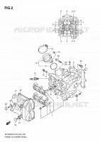CULASSE AVANT pour Suzuki GLADIUS 650 2010