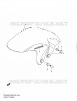 GARDE BOUE AVANT (MODEL L0) pour Suzuki GLADIUS 650 2010