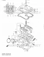 CULASSE ARRIERE pour Suzuki GLADIUS 650 2011