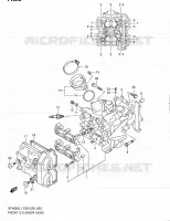 CULASSE AVANT pour Suzuki GLADIUS 650 2011