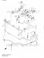 DURITE DE RADIATEUR pour Suzuki GLADIUS 650 2011