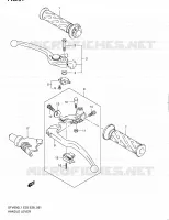 ENSEMBLE LEVIERS   POIGNEES pour Suzuki GLADIUS 650 2011