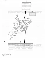 ETIQUETTE (SFV650L1 E03) pour Suzuki GLADIUS 650 2011