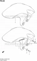 GARDE BOUE AVANT (SFV650AL1 E33) pour Suzuki GLADIUS 650 2011