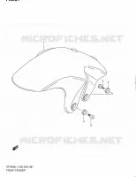 GARDE BOUE AVANT (SFV650L1 E28) pour Suzuki GLADIUS 650 2011