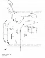 GUIDON (SFV650AL1 E33) pour Suzuki GLADIUS 650 2011