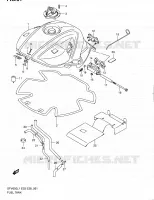 RESERVOIR D'ESSENCE (SFV650L1 E03) pour Suzuki GLADIUS 650 2011