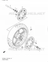 ROUE AVANT (SFV650L1 E03) pour Suzuki GLADIUS 650 2011
