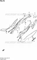 CARENAGES ARRIERE (SFV650L4 E33) pour Suzuki GLADIUS 650 2014
