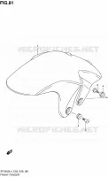 GARDE BOUE AVANT pour Suzuki GLADIUS 650 2014