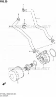 RADIATEUR D'HUILE pour Suzuki GLADIUS 650 2014