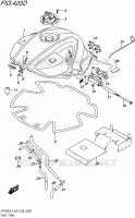 RESERVOIR D'ESSENCE (SFV650AL5 E28) pour Suzuki GLADIUS 650 2015