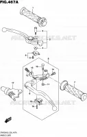 ENSEMBLE LEVIERS   POIGNEES pour Suzuki GLADIUS 650 2016