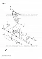 BIELLETTE D'AMORTISSEUR pour Suzuki GLADIUS 650 2010