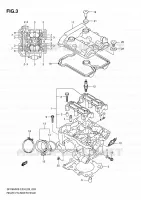 CULASSE ARRIERE pour Suzuki GLADIUS 650 2010