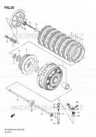 EMBRAYAGE pour Suzuki GLADIUS 650 2010