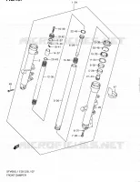 AMORTISSEUR AVANT (SFV650AL1 E33) pour Suzuki GLADIUS 650 2011