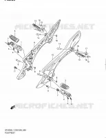 REPOSE PIED pour Suzuki GLADIUS 650 2011