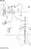 MAITRE CYLINDRE ARRIERE (SFV650AL4 E28) pour Suzuki GLADIUS 650 2014