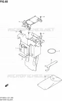 BAC A BATTERIE   OUTILS (SFV650UL4 E21) pour Suzuki GLADIUS 650 2014
