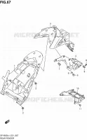 GARDE BOUE ARRIERE pour Suzuki GLADIUS 650 2014