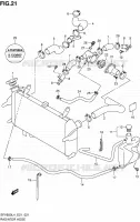 DURITE DE RADIATEUR (SFV650AL4 E21) pour Suzuki GLADIUS 650 2014