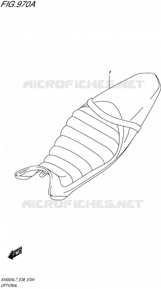 OPTIONS (SEAT) Suzuki MOTO 650 SV 2017  SV650A L7 (E38)