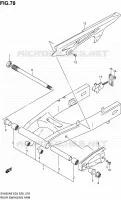 BRAS OSCILLANT ARRIERE pour Suzuki SV-S 650 2010