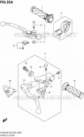 ENSEMBLE LEVIERS   POIGNEES (MODEL L0) pour Suzuki SV-S 650 2010