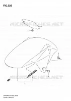 GARDE BOUE AVANT (MODEL L0) pour Suzuki SV-S 650 2010
