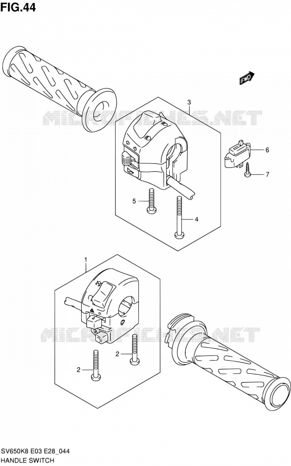 COMMODOS (SV650SK8/SK9/SAK8/SAK9) Suzuki MOTO 650 SV-S 2010  SV650SA L0 (E03,E28,E33)