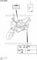 ETIQUETTE (SV650AL7 E02) pour Suzuki SV 650 2017
