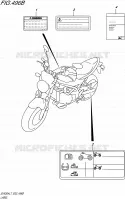 ETIQUETTE (SV650AL7 E19) pour Suzuki SV 650 2017