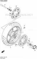 ROUE AVANT pour Suzuki SV 650 2017
