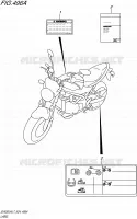 ETIQUETTE pour Suzuki SV 650 2017