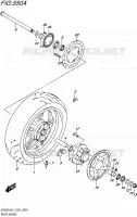 ROUE ARRIERE pour Suzuki SV 650 2017