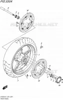 ROUE AVANT pour Suzuki SV 650 2017