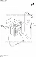 BATTERIE pour Suzuki TU 250 1992