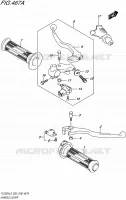 ENSEMBLE LEVIERS   POIGNEES pour Suzuki TU 250 1992