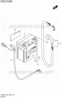 BATTERIE pour Suzuki TU 250 2016