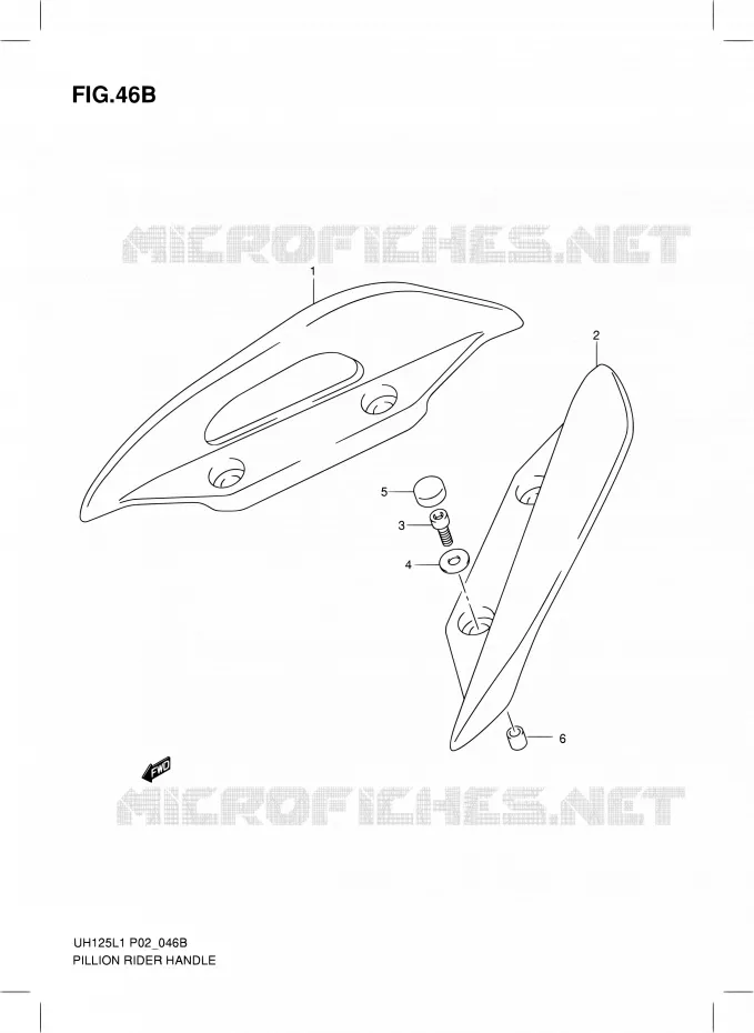 SUPPORT DOSSERET (MODEL RACING P19) Suzuki SCOOTER 125 BURGMAN 2012  UH125G L1 (P19)