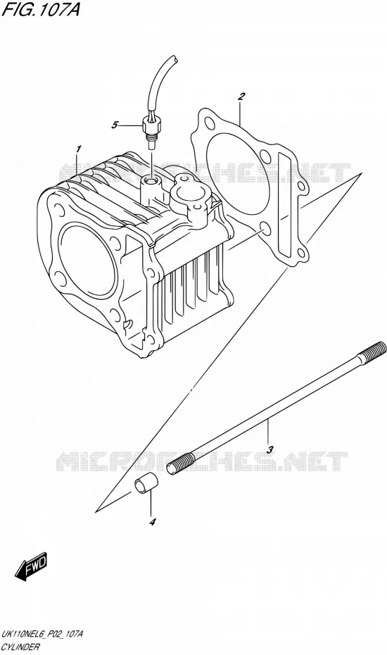 CYLINDRE Suzuki SCOOTER 110 ADDRESS 2016  UK110NE L6 (P02)