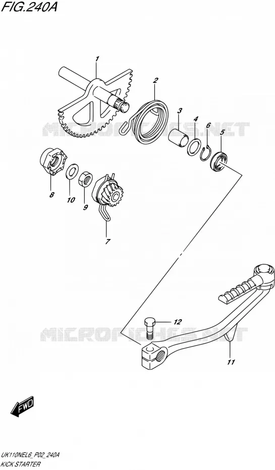 KICK Suzuki SCOOTER 110 ADDRESS 2016  UK110NE L6 (P02)