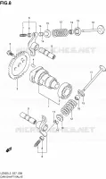 ARBRE A CAMES   VALVE pour Suzuki UZ 50 2013