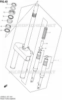FOURCHE AVANT pour Suzuki UZ 50 2013