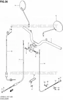 GUIDON pour Suzuki UZ 50 2013