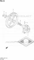 POMPE A HUILE pour Suzuki UZ 50 2013