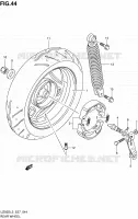 ROUE ARRIERE pour Suzuki UZ 50 2013