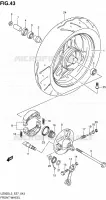 ROUE AVANT pour Suzuki UZ 50 2013