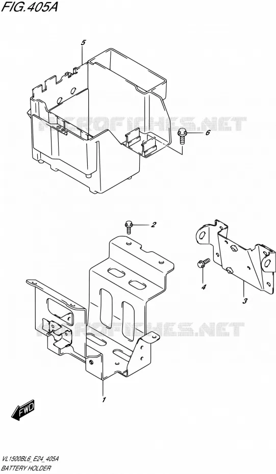 BAC A BATTERIE - OUTILS Suzuki MOTO 1500 INTRUDER 2016  VL1500B L6 (E24)